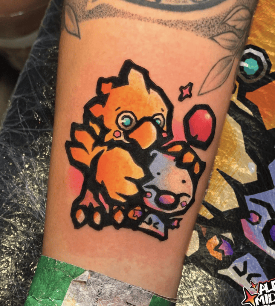 Chocobo Chibi Final Fantasy Tattoo
