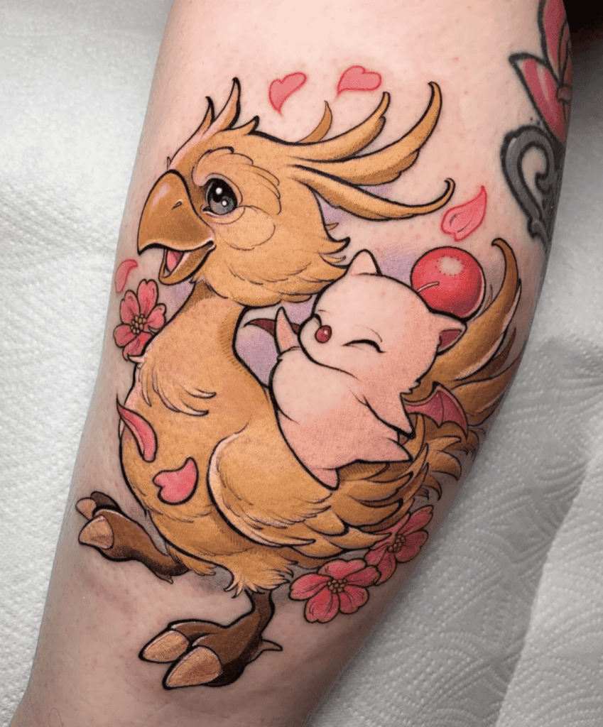 Chocobo Moogle Final Fantasy Tattoo