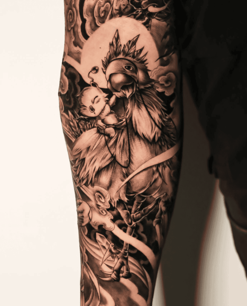 Chocobo Ride Final Fantasy Tattoo