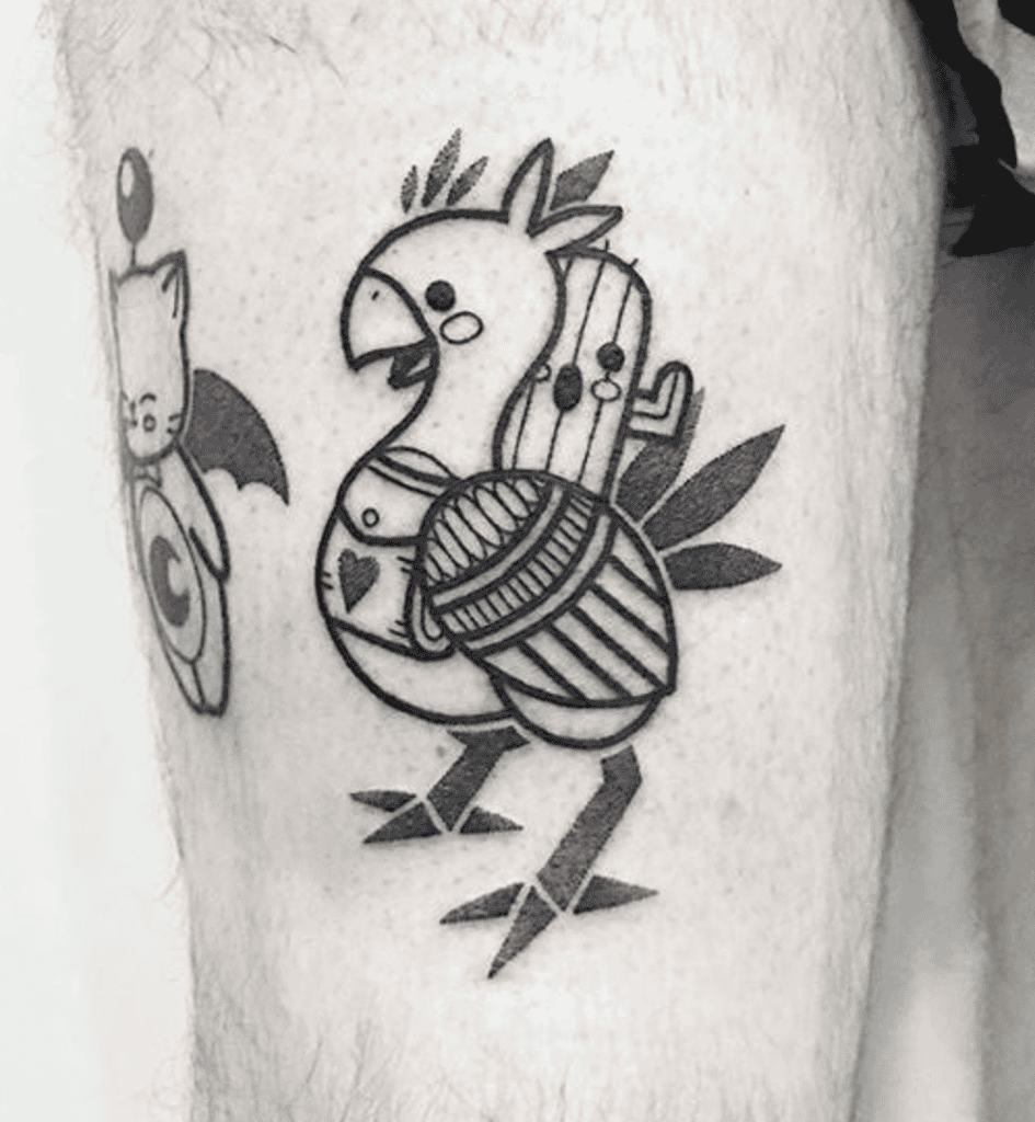 Chocobo Simple Final Fantasy Tattoo