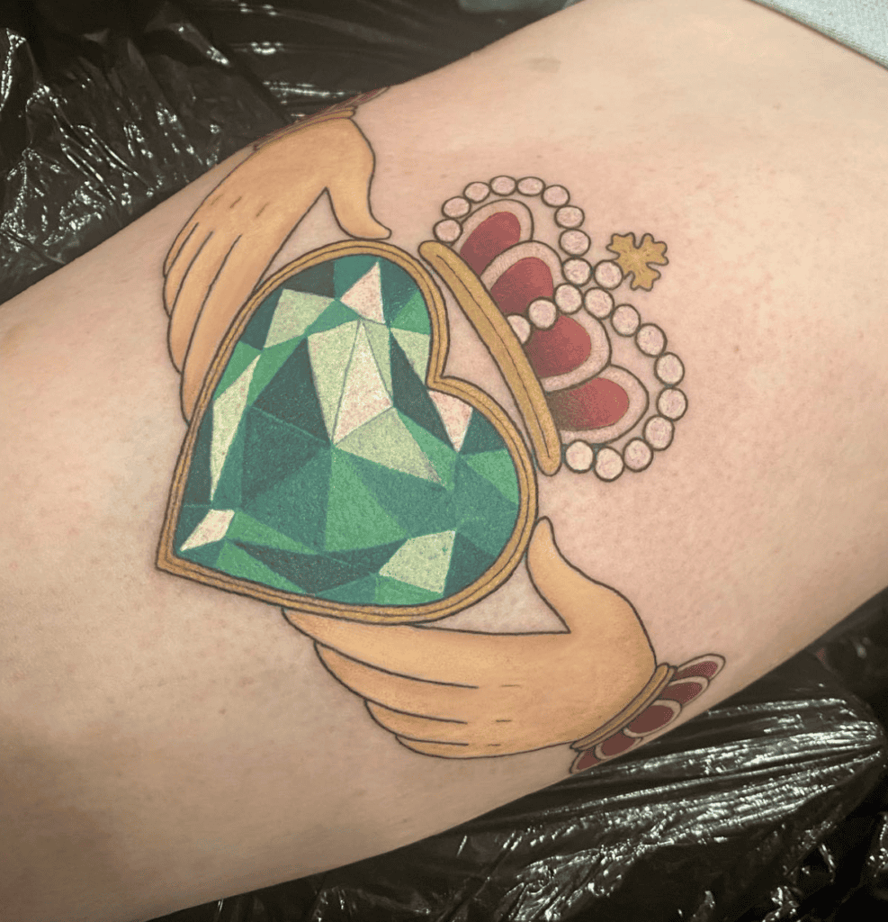 Claddagh Ring Gem Celtic Mythology Tattoo