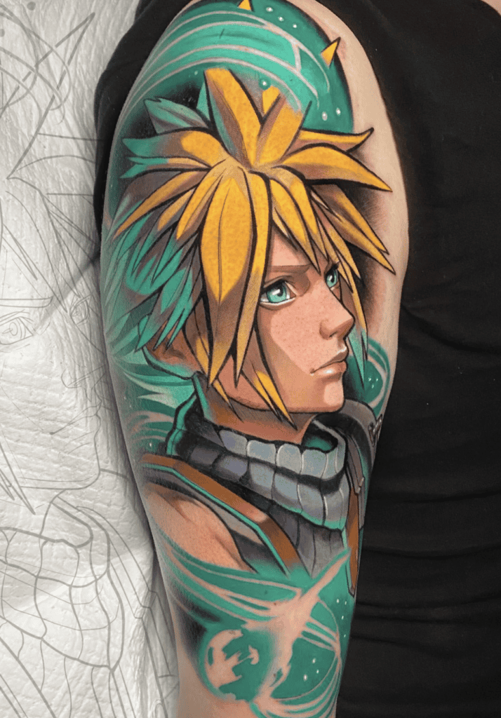 Cloud Strife Maso Final Fantasy Tattoo