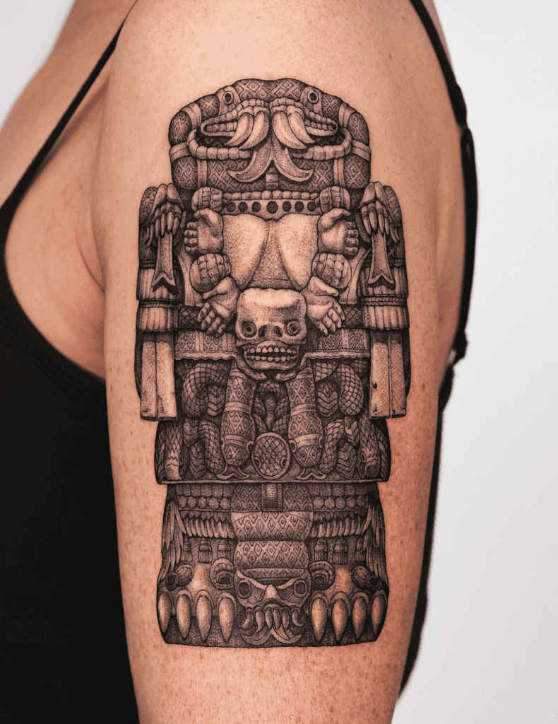 Coatlicue Aztec Mythology Tattoo