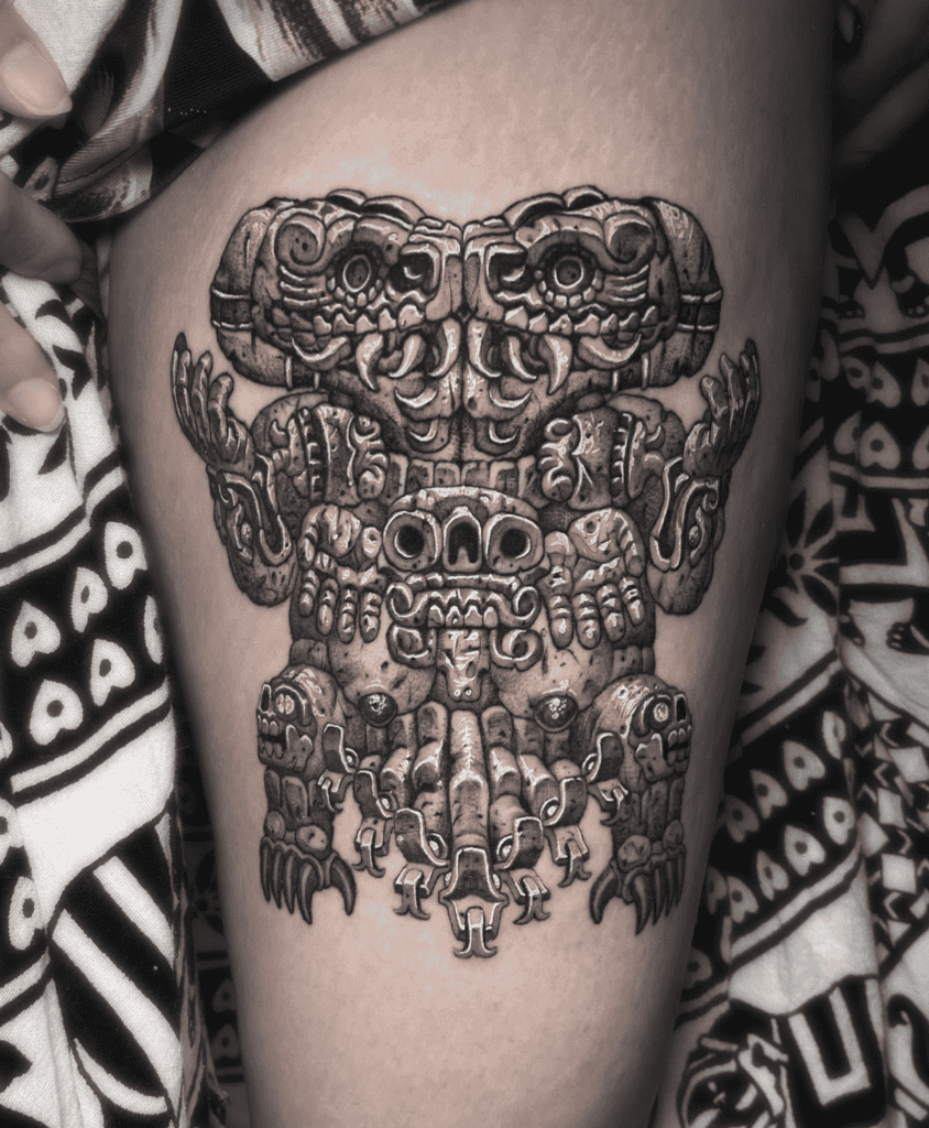 Coatlicue God Aztec Mythology Tattoo
