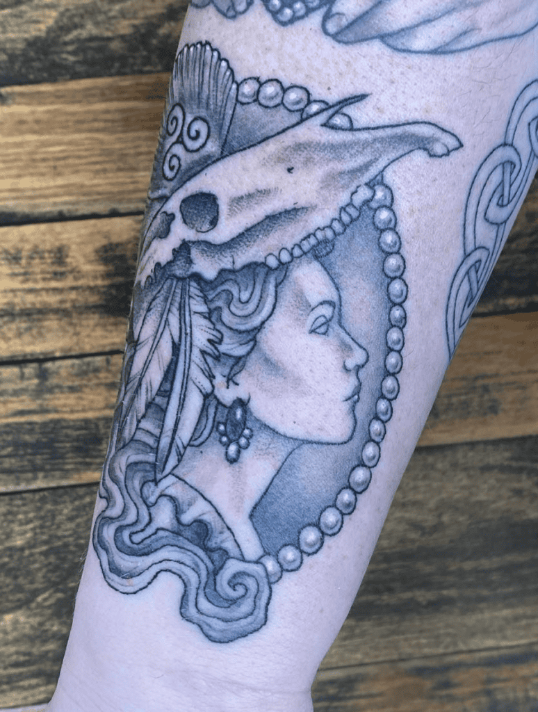Danu Skull Celtic Mythology Tattoo