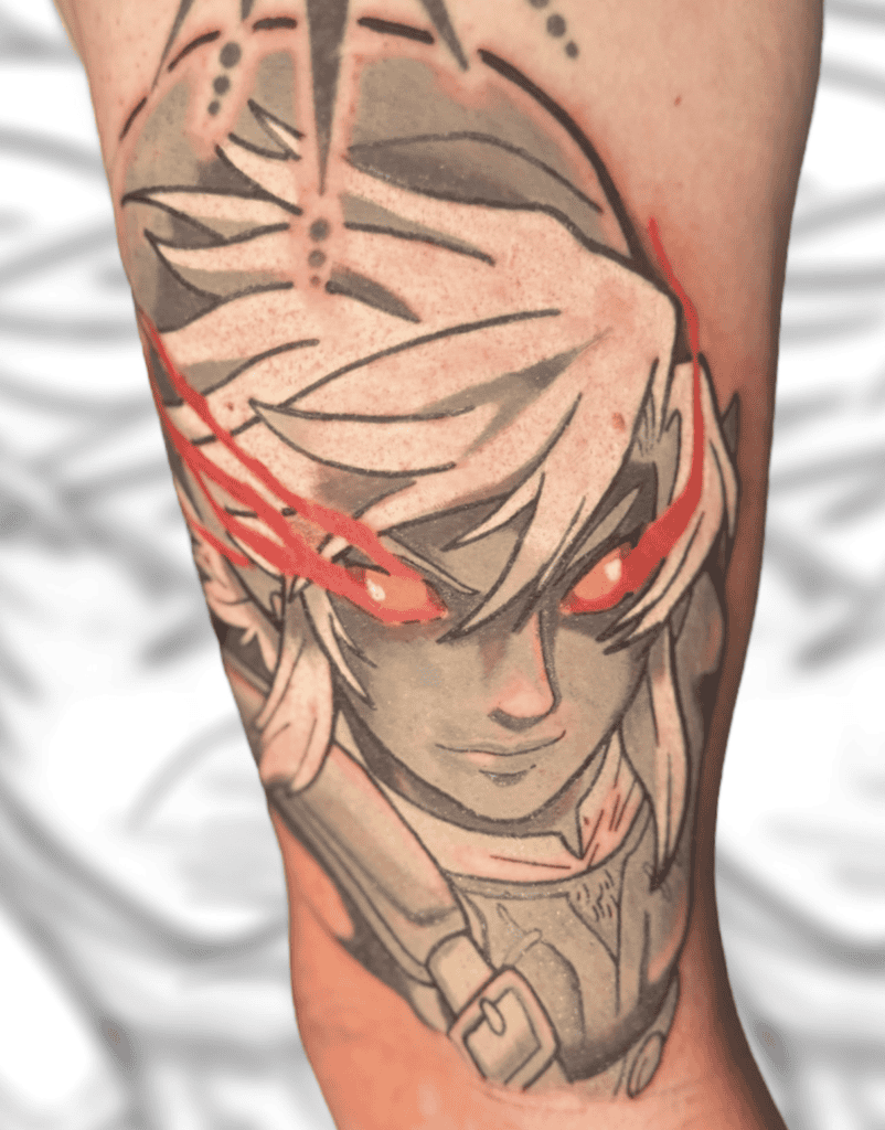 Dark Link Glow Legend of Zelda Tattoo