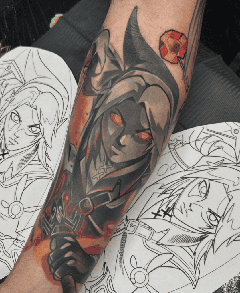 Dark Link Legend of Zelda Tattoo