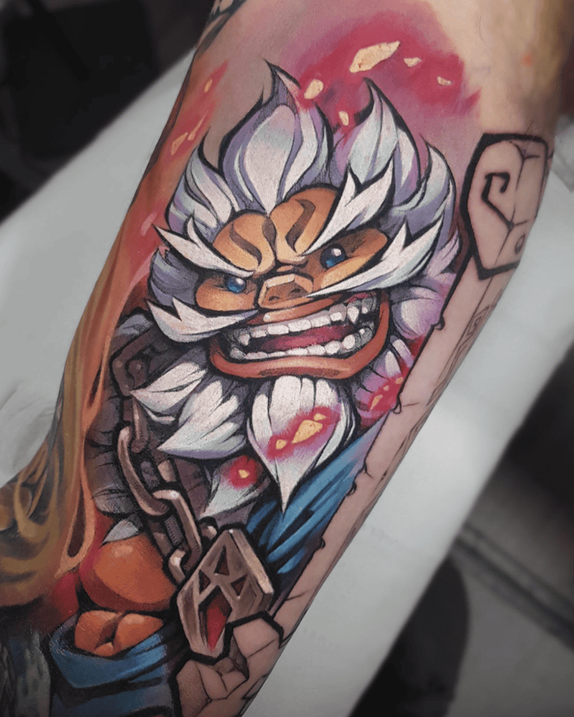 Daruk Flame Legend of Zelda Tattoo