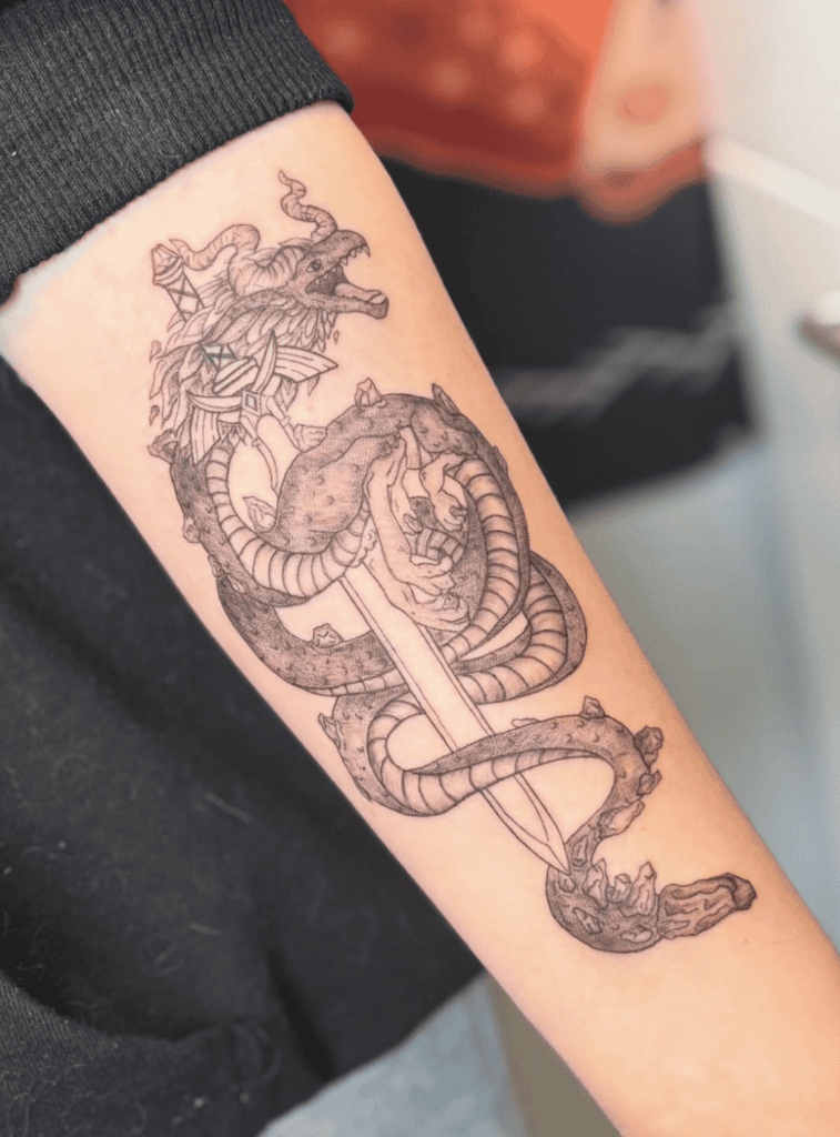 Dinraal Legend of Zelda Tattoo