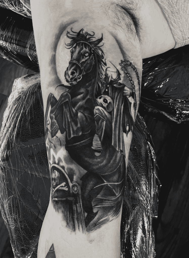 Dullahan Celtic Mythology Tattoo