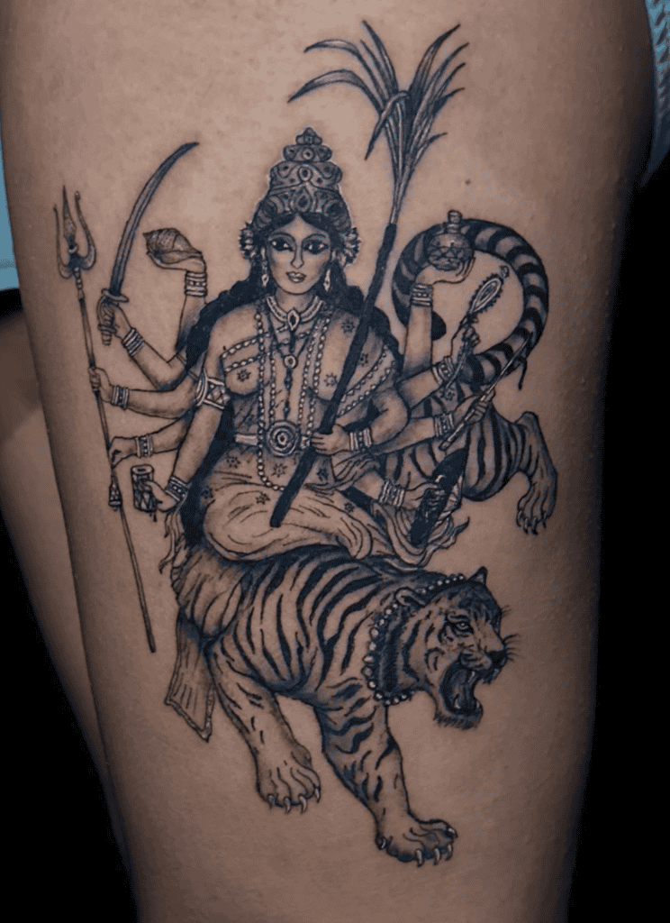 Durgha’s Tiger Tattoo