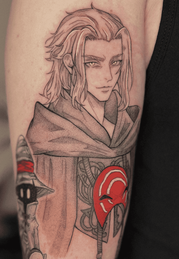 Emet-Selch Smile Final Fantasy Tattoo