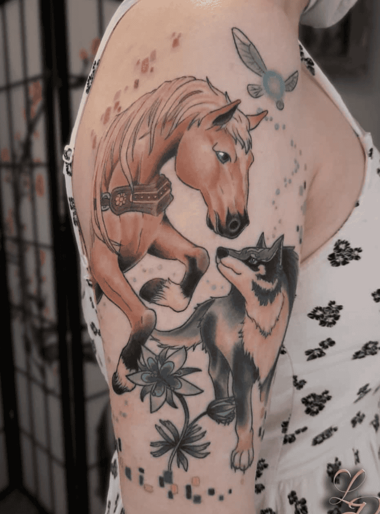 Epona Horse Legend of Zelda Tattoo