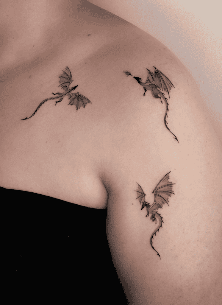 European Small Dragon Tattoo
