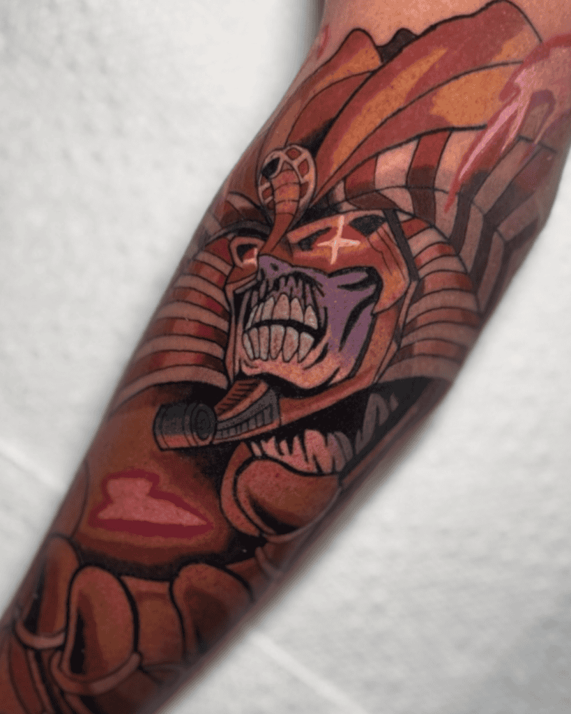 Exodia the Forbidden One Fierce Yu-Gi-Oh! Tattoo