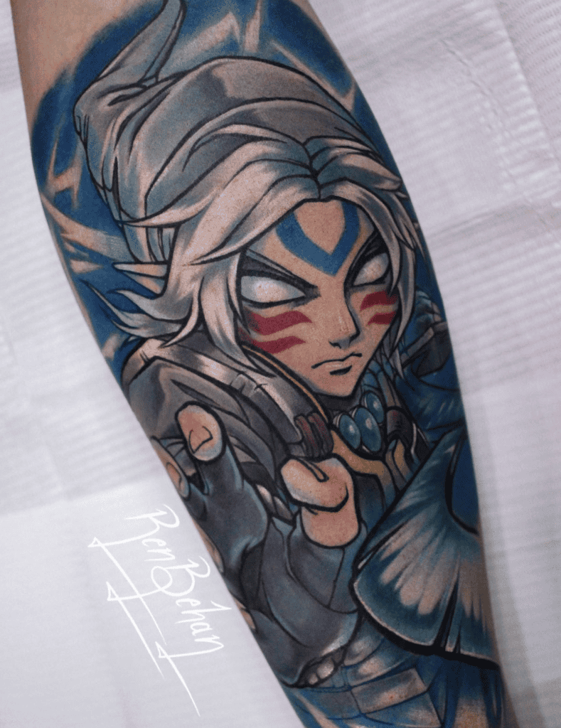 Fierce Deity Action Legend of Zelda Tattoo