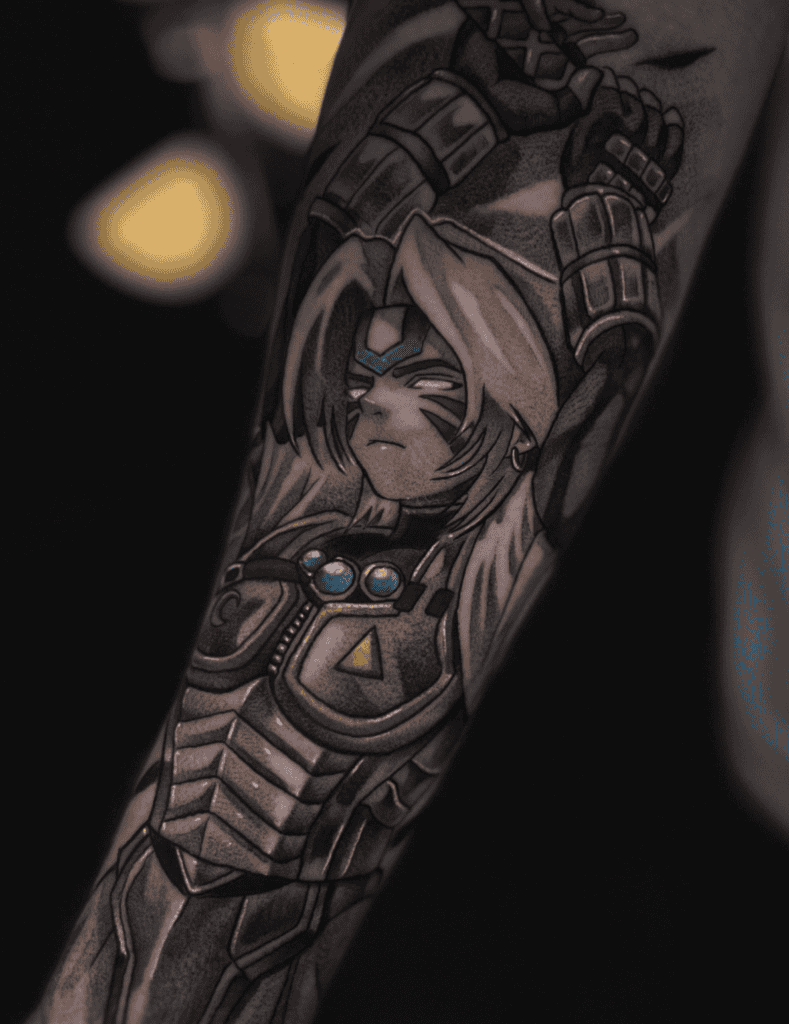 Fierce Deity Pose Legend of Zelda Tattoo