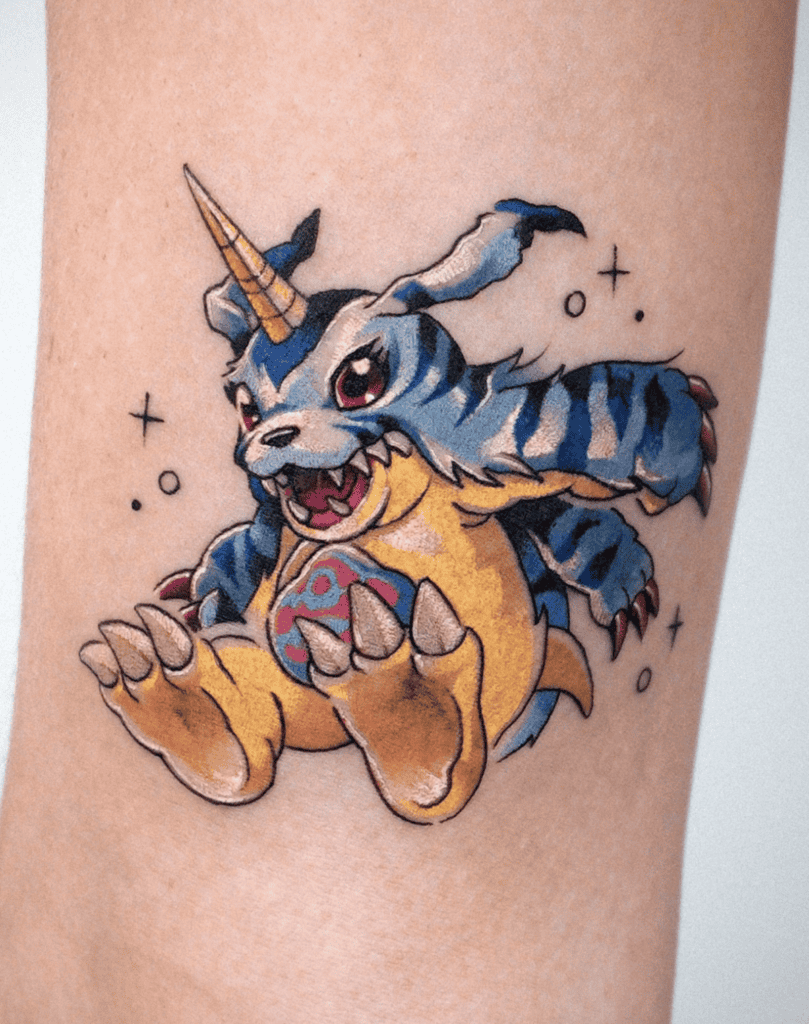 Gabumon Digimon Tattoo