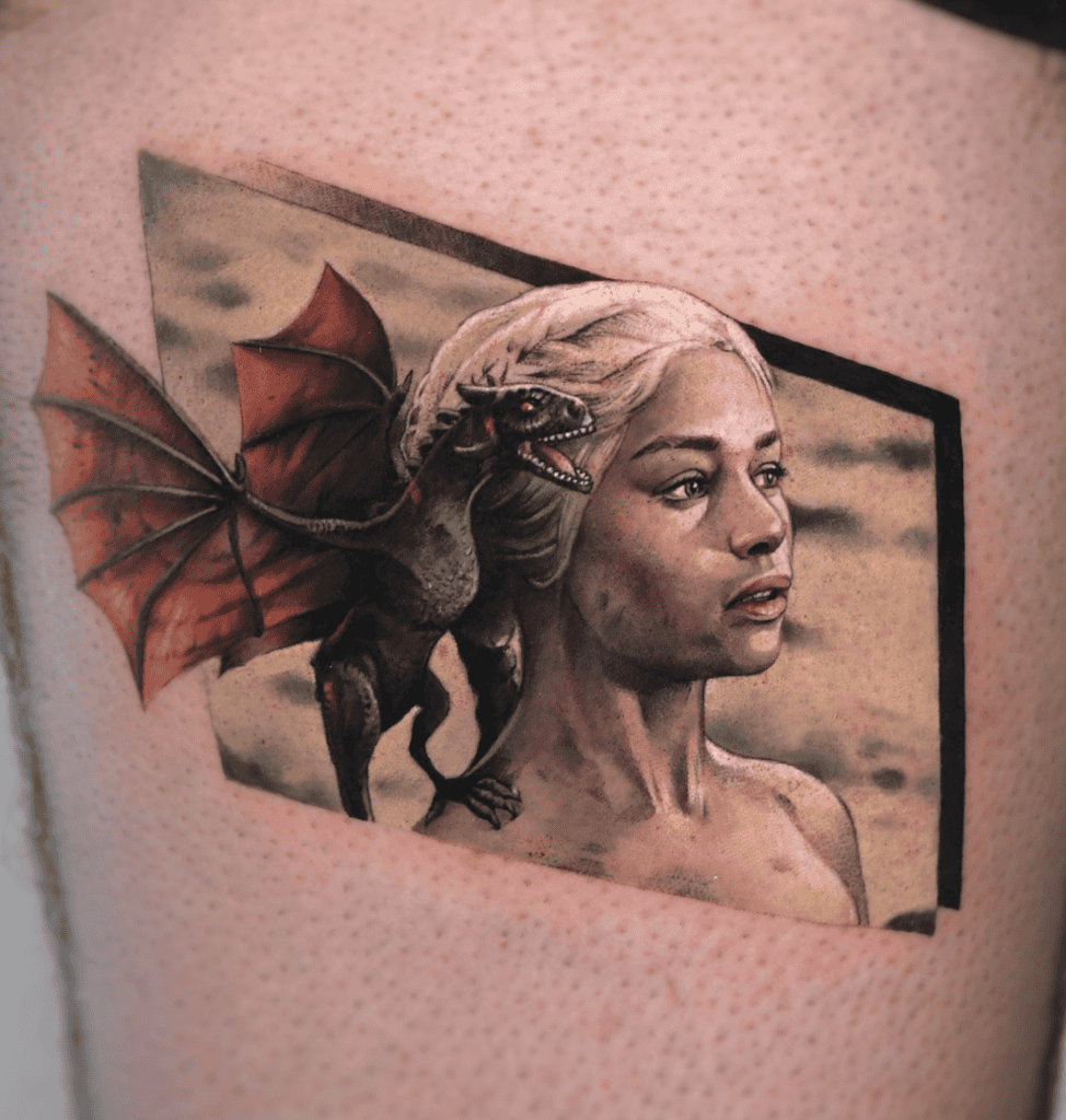 Game of Thrones Baby Dragon Tattoo