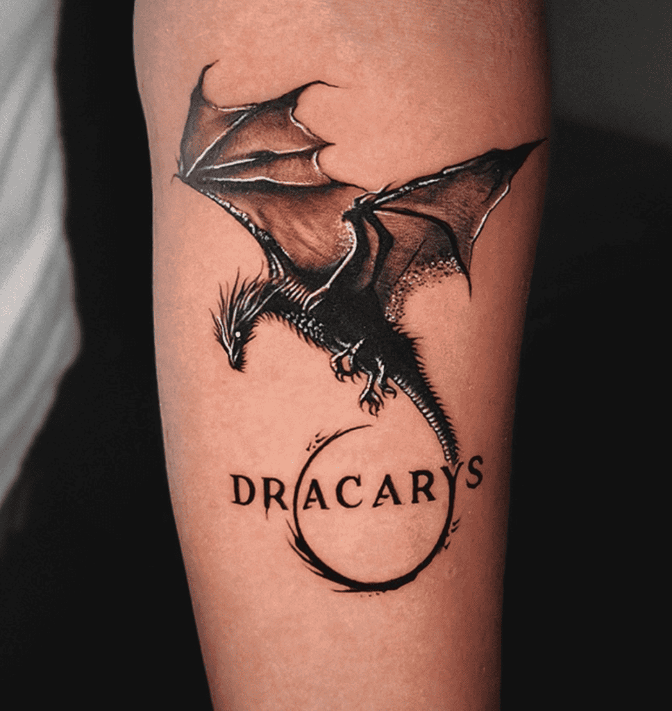Game of Thrones Dracarys Dragon Tattoo