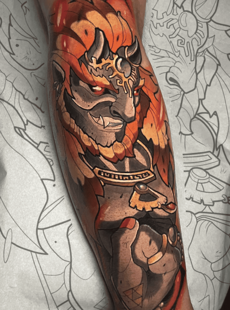 Ganondorf:Ganon Demon Legend of Zelda Tattoo