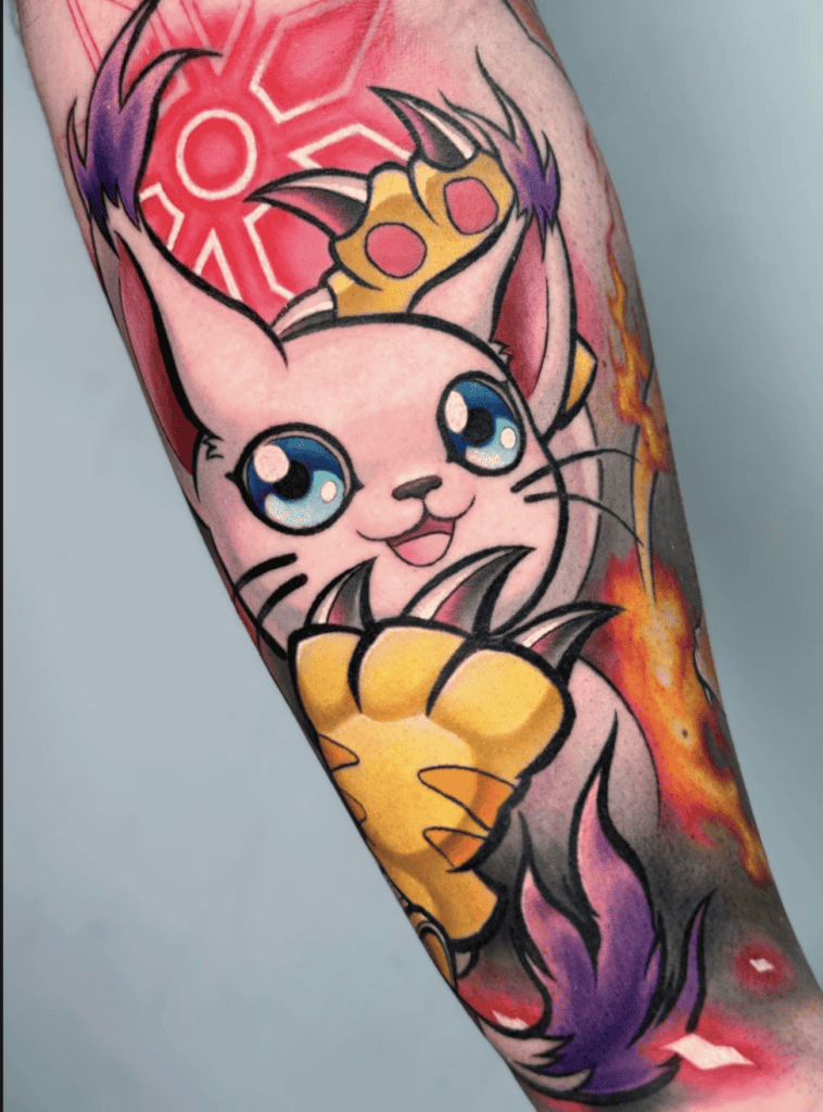 Gatomon Digimon Tattoo