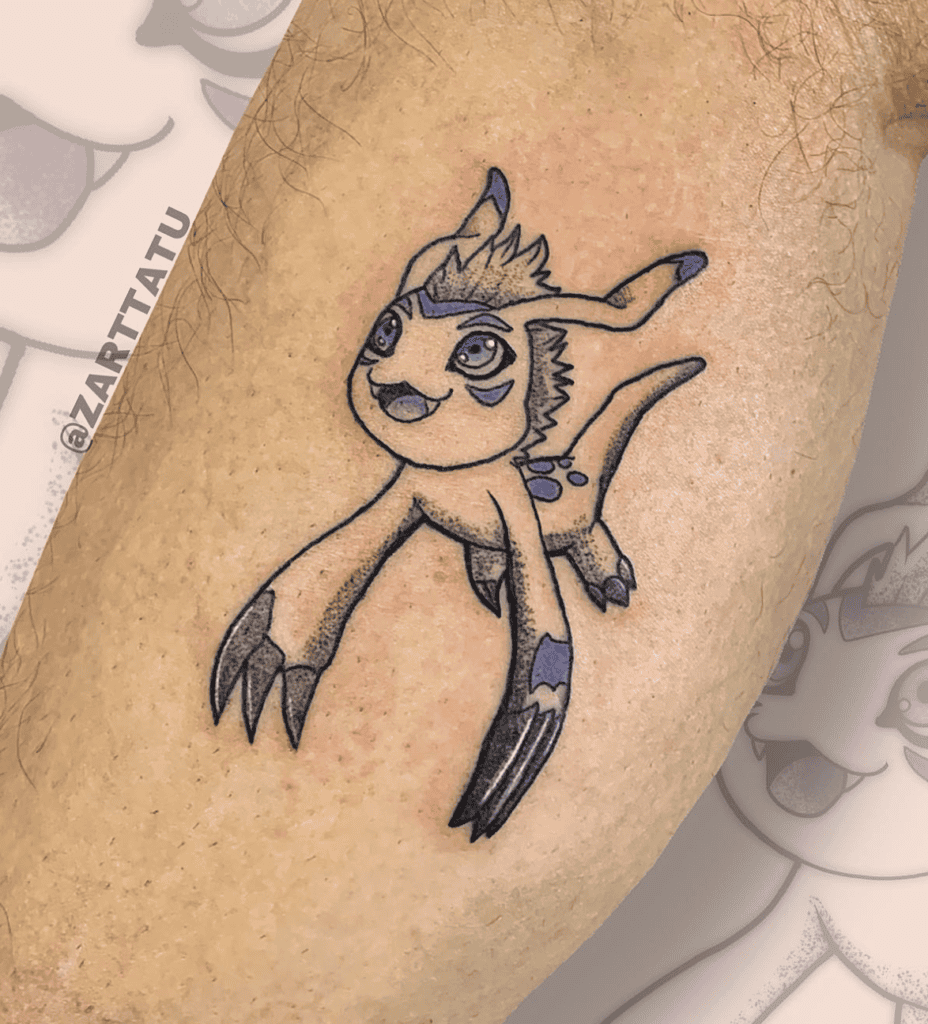 Gomamon Digimon Tattoo