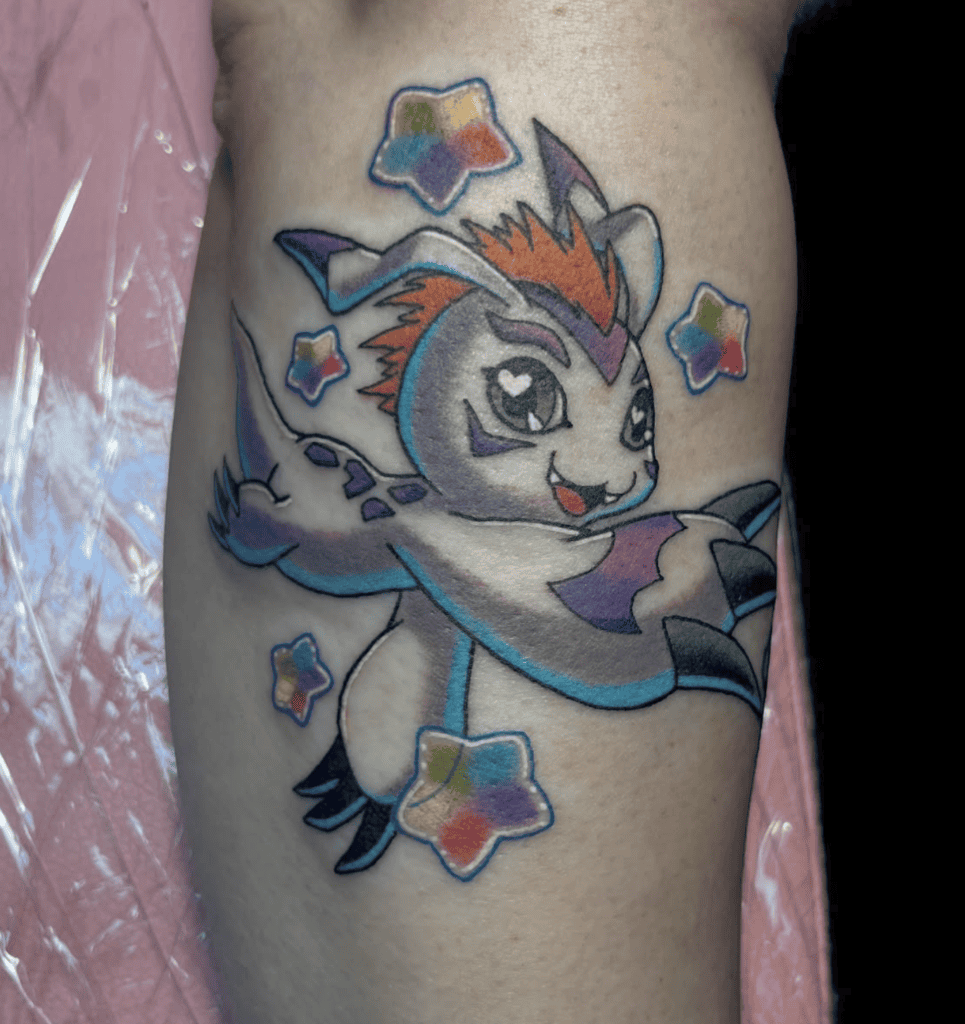 Gomamon Stars Digimon Tattoo