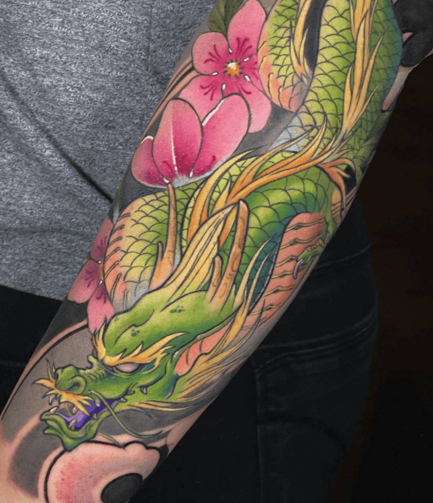 Green Dragon Tattoo