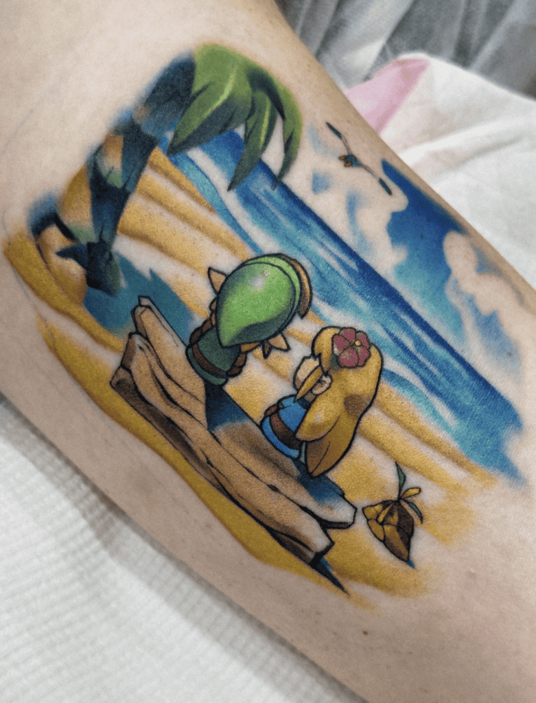 Hero of Legend Beach Legend of Zelda Tattoo