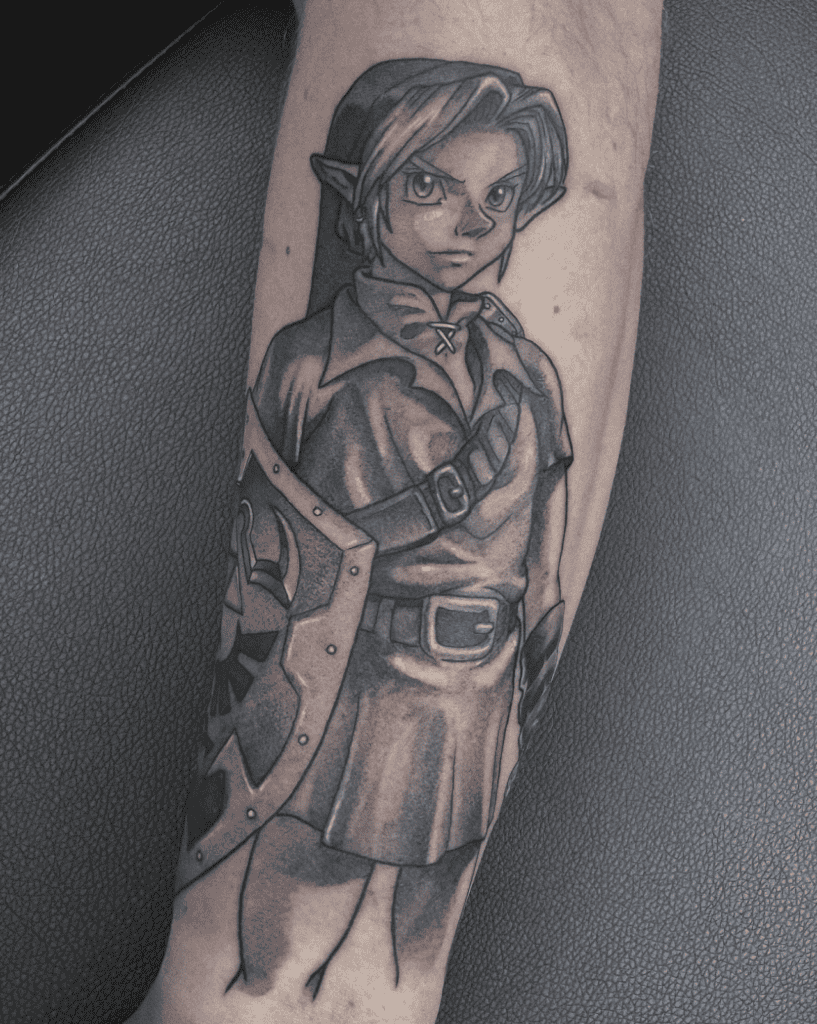 Hero of Time Adult Legend of Zelda Tattoo