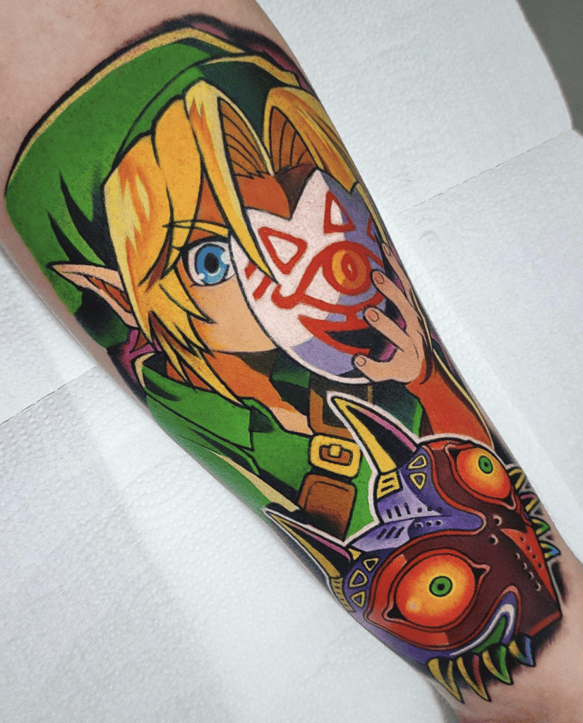 Hero of Time Majora Legend of Zelda Tattoo