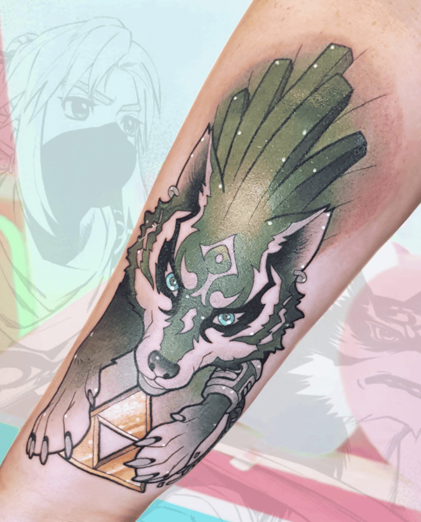 Hero of Twilight Wolf Legend of Zelda Tattoo