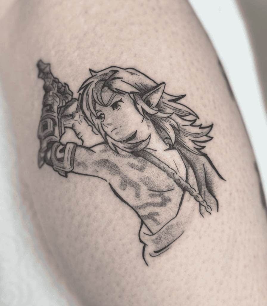 Hero of the Wild Legend of Zelda Tattoo
