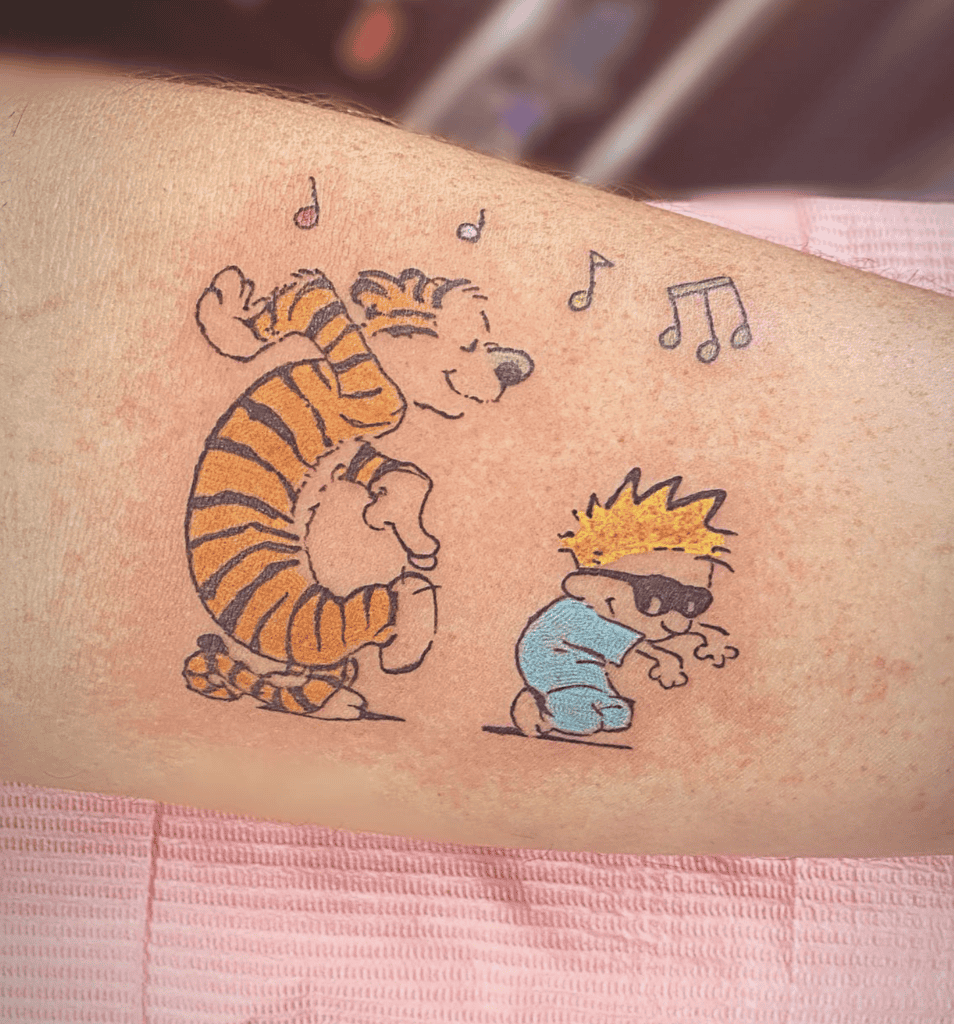 Hobbes Dance Tiger Tattoo