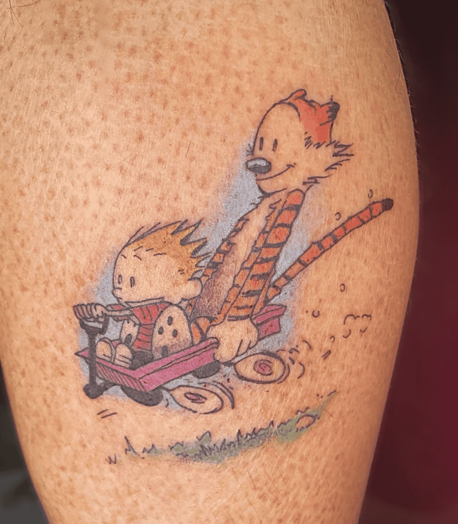 Hobbes Kart Tiger Tattoo