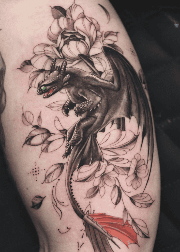 How to Train Your Dragon Toothless Tattoo