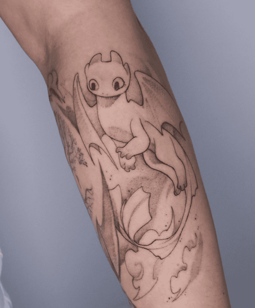 How to Train Your Dragon White Fury Tattoo