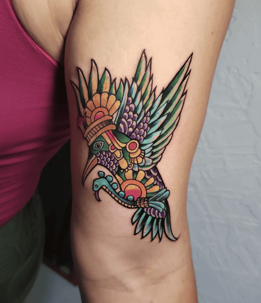 Huitzilopochtli Diety Aztec Mythology Tattoo