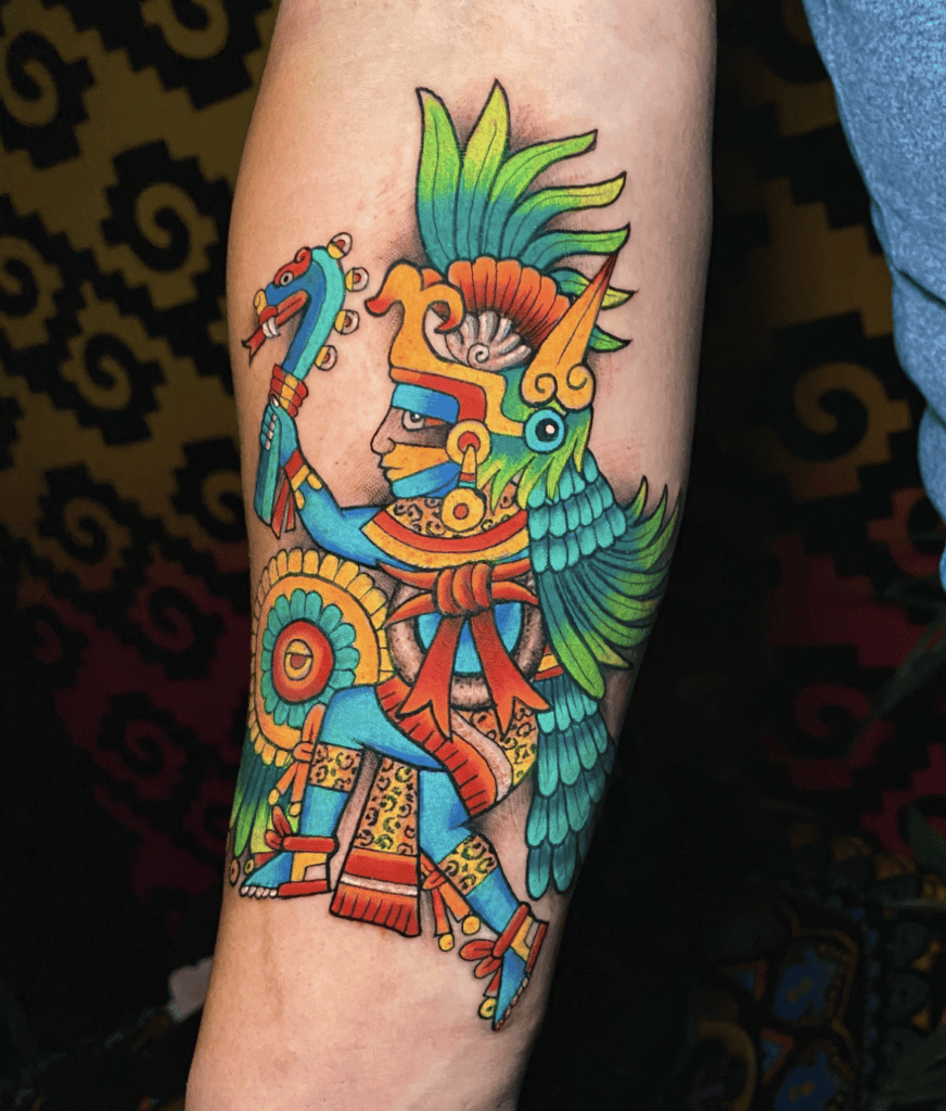 Huitzilopochtli Human Aztec Mythology Tattoo