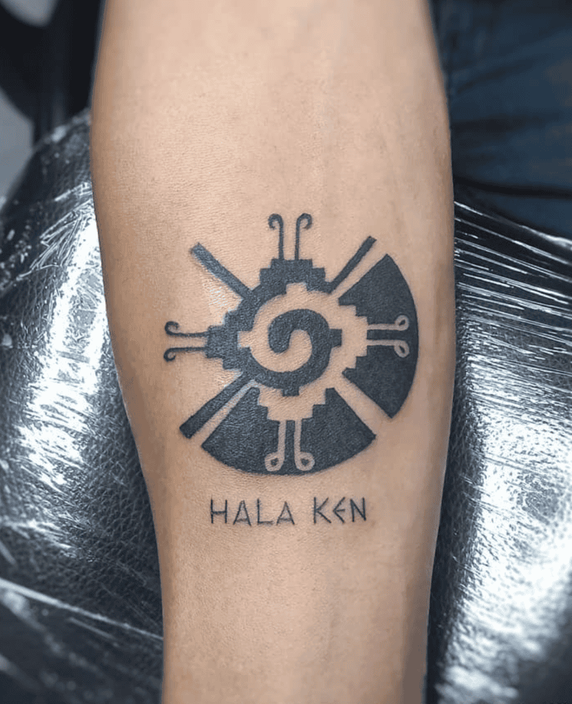 Hunab Ku Mayan Mythology Tattoo