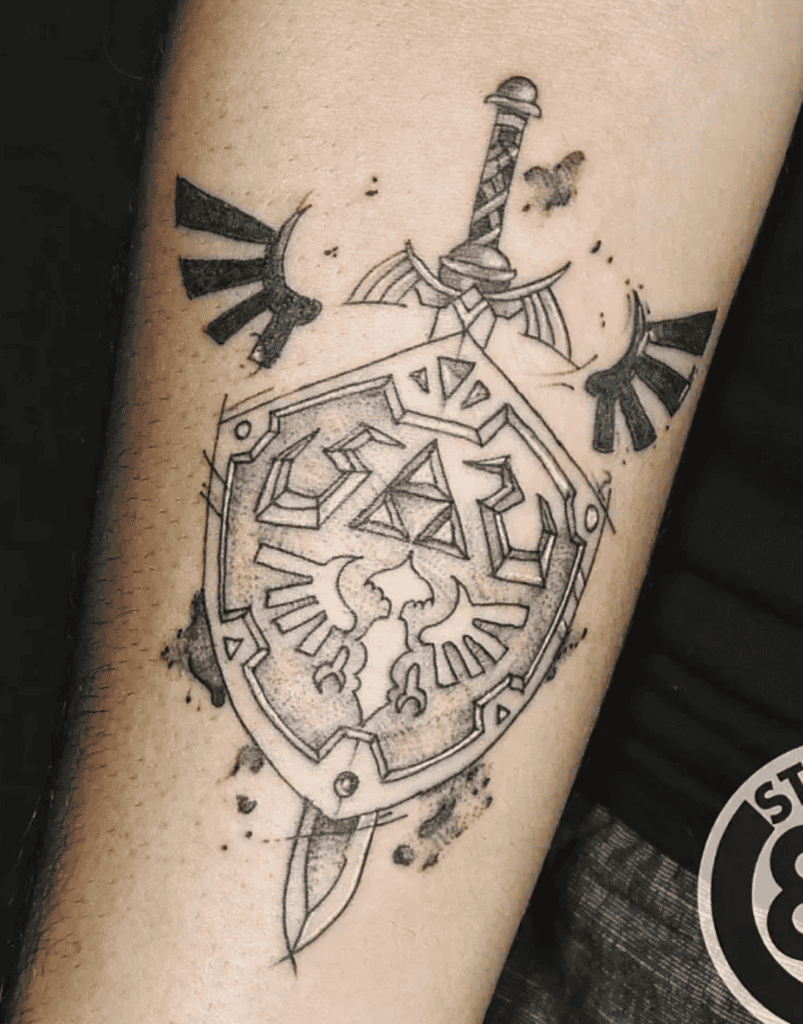 Hylian Shield Simple Legend of Zelda Tattoo