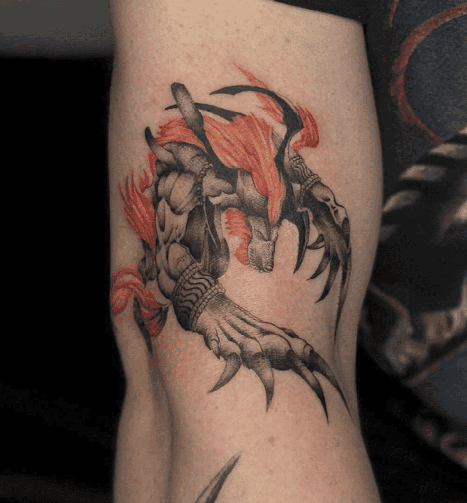 Ifrit Crawl Final Fantasy Tattoo
