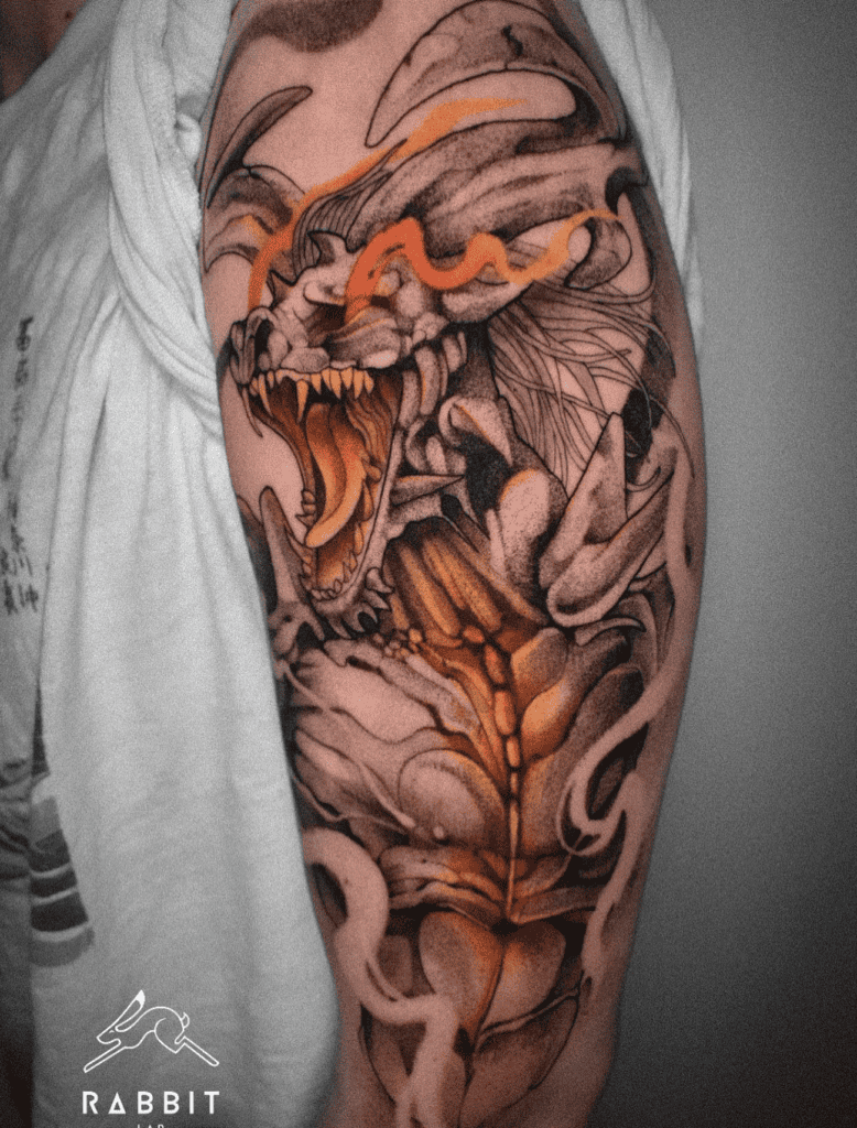 Ifrit Power Final Fantasy Tattoo