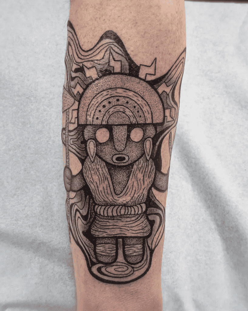 Illapa Inca Mythology Tattoo