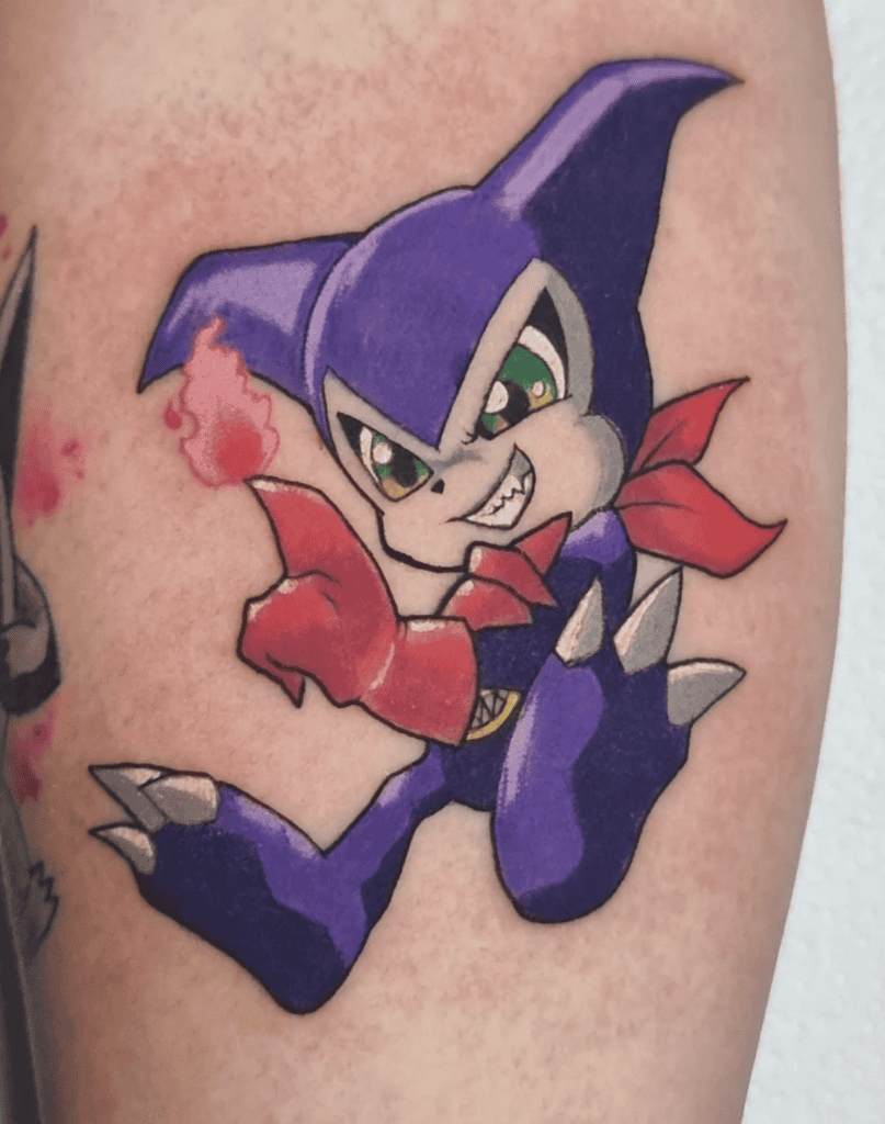 Impmon Digimon Tattoo