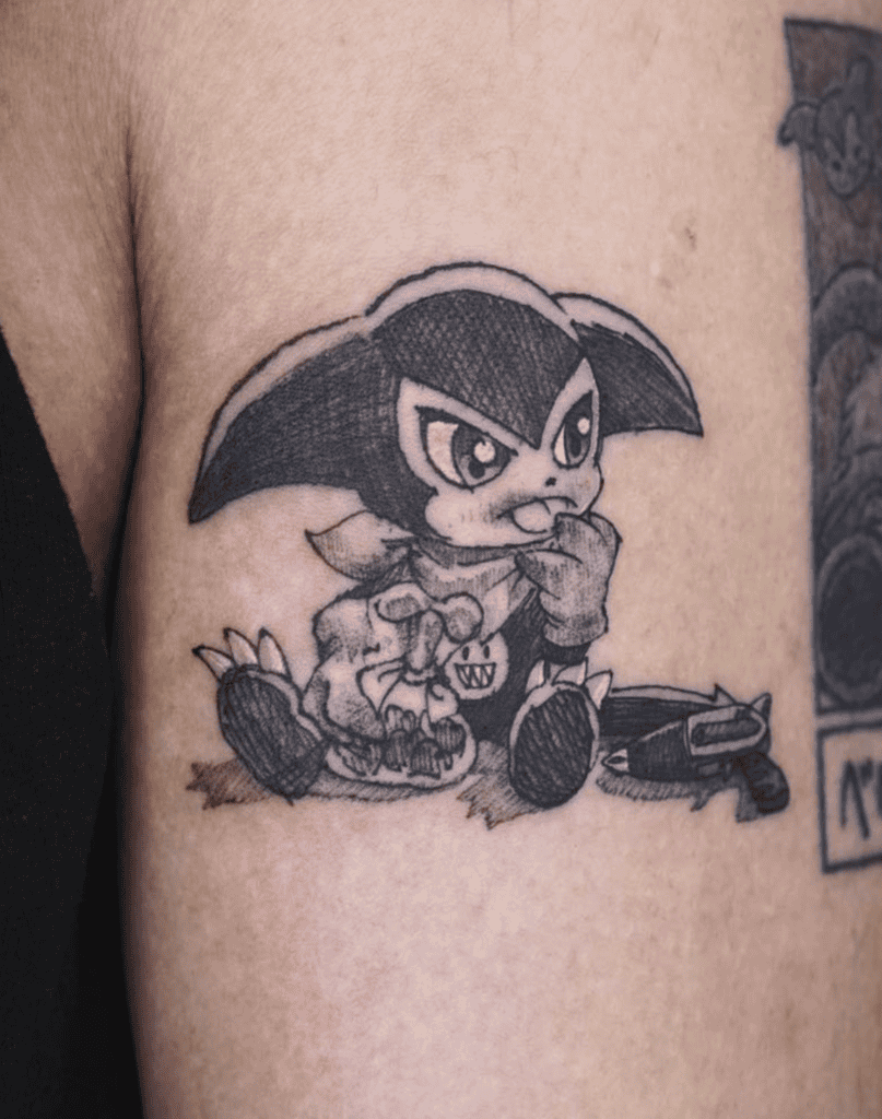 Impmon Eat Digimon Tattoo