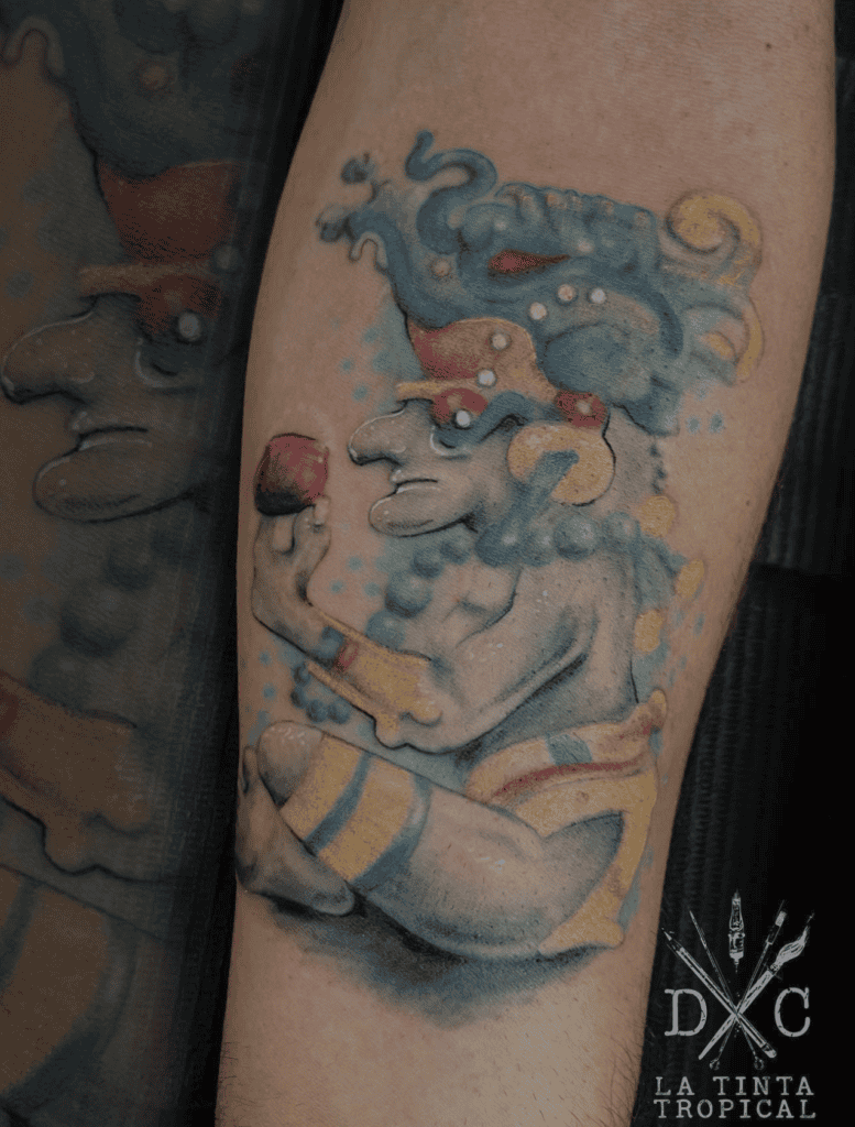 Itzamná Diety Mayan Mythology Tattoo