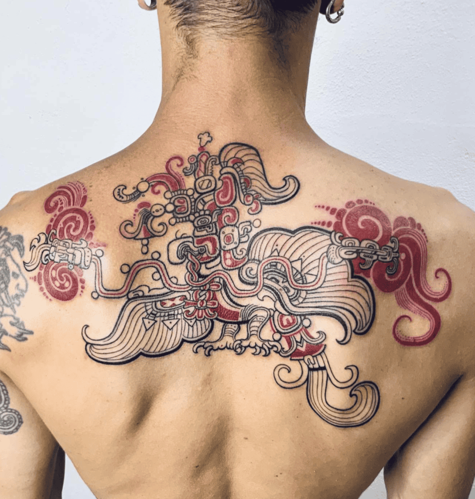 Itzamná God Mayan Mythology Tattoo