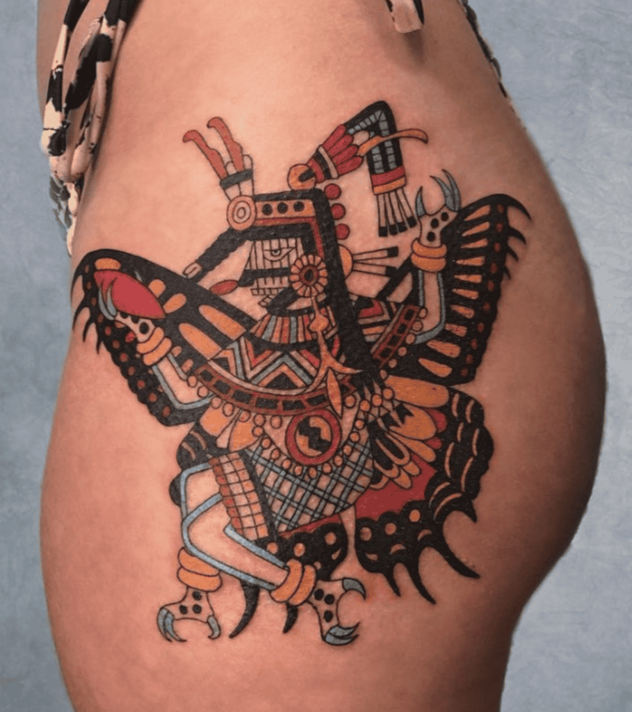 Itzpapalotl Butterfly Aztec Mythology Tattoo